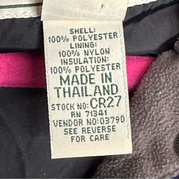 LL Bean Women’s Navy Blue Pullover Jacket Coat Hood Size XL P synthetic Down VTG - Picture 10 of 16